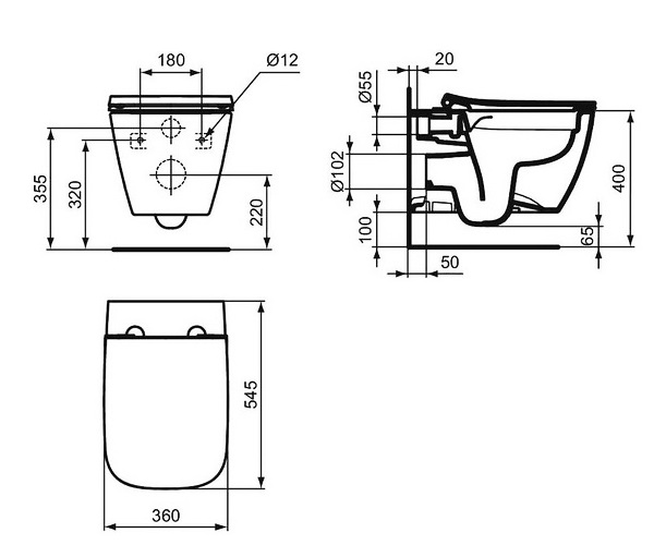 унитаз IDEAL STANDARD I.LIFE